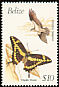 Western Osprey Pandion haliaetus  1990 Birds and butterflies 