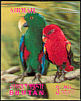 Chattering Lory Lorius garrulus  1969 Birds 3-D stamps
