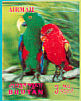 Chattering Lory Lorius garrulus  1969 Birds Sheet, 3-D stamps