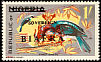 Blue-breasted Kingfisher Halcyon malimbica  1968 Overprint SOVEREIGN BIAFRA on Nigeria 1966.01-02 