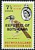African Grey Hornbill Lophoceros nasutus  1966 Overprint REPUBLIC OF BOTSWANA on Bechuanaland 1961.01 