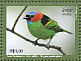 Red-necked Tanager Tangara cyanocephala  2009 Colourful birds Sheet