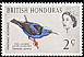 Red-legged Honeycreeper Cyanerpes cyaneus  1962 Definitives Upright wmk