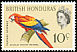 Scarlet Macaw Ara macao  1962 Definitives Upright wmk