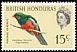 Slaty-tailed Trogon Trogon massena  1962 Definitives Upright wmk