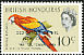 Scarlet Macaw Ara macao  1966 Overprint DEDICATION OF... on 1962.01 