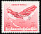 White-browed Fantail Rhipidura aureola  1966 Overprint with Burmese letters size 15 mm on 1964.01 