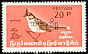 Red-whiskered Bulbul Pycnonotus jocosus  1968 Overprint with Burmese letters on 1968.01 