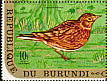 Eurasian Skylark Alauda arvensis  1970 Birds, new face values 