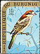 Woodchat Shrike Lanius senator  1970 Birds, new face values 