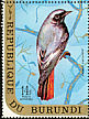 Black Redstart Phoenicurus ochruros  1970 Birds, new face values 