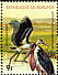 Marabou Stork Leptoptilos crumenifer  1977 African animals, new face values 