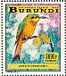 Blue-breasted Bee-eater Merops variegatus  2014 Birds Sheet, 