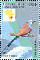 Racket-tailed Roller Coracias spatulatus  1999 Birds of Africa Sheet
