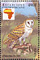 Western Barn Owl Tyto alba  1999 Birds of Africa Sheet