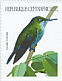 Cuban Emerald Riccordia ricordii  2001 Birds Sheet