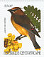 Cedar Waxwing Bombycilla cedrorum  2001 Birds Sheet