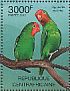 Red-headed Lovebird Agapornis pullarius  2012 Parrots  MS