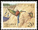Blue-tailed Bee-eater Merops philippinus  2003 Conservation of birds White frames