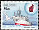 Red-billed Tropicbird Phaethon aethereus  1966 History of maritime mail 5v set