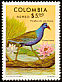 Purple Gallinule Porphyrio martinica  1977 Colombian birds and plants 