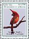 Vermilion Cardinal Cardinalis phoeniceus  2009 Guajira 12v sheet