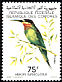 Olive Bee-eater Merops superciliosus  1979 Fauna 3v set