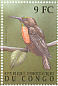 Scarlet-chested Sunbird Chalcomitra senegalensis  2000 Birds of Congo Sheet
