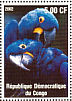Hyacinth Macaw Anodorhynchus hyacinthinus  2002 Parrots Sheet