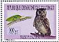 Spotted Eagle-Owl Bubo africanus  2011 Owls Sheet