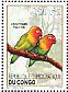Fischer's Lovebird Agapornis fischeri  2012 Parrots Sheet