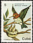 Bee Hummingbird Mellisuga helenae  1984 Cuban wildlife 8v set