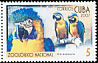 Blue-and-yellow Macaw Ara ararauna  2007 Zoo animals 6v set