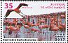 American Flamingo Phoenicopterus ruber  2017 World environment day 6v set