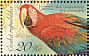 Red-and-green Macaw Ara chloropterus  2004 Parrots Sheet