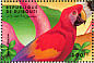 Scarlet Macaw Ara macao  2000 Wildlife 8v sheet