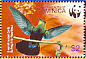 Green-throated Carib Eulampis holosericeus  2005 WWF Sheet with 2 sets