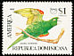Hispaniolan Parakeet Psittacara chloropterus  1993 America 2v set
