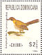 Eastern Chat-Tanager Calyptophilus frugivorus  1996 Endemic birds Sheet