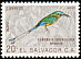 Turquoise-browed Motmot Eumomota superciliosa  1963 Fauna 14v set