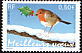 European Robin Erithacus rubecula  2003 Greetings 2v set