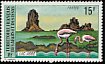 Greater Flamingo Phoenicopterus roseus  1974 Lake Abbe 