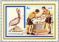 Brown Pelican Pelecanus occidentalis  1972 Scouts and birds 