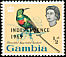 Beautiful Sunbird Cinnyris pulchellus  1965 Overprint INDEPENDENCE on 1963.01 