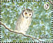 Northern White-faced Owl Ptilopsis leucotis  1990 African birds Sheet