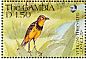 Yellow-throated Longclaw Macronyx croceus  1991 Wildlife 16v sheet