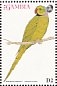 Rose-ringed Parakeet Psittacula krameri  1993 Birds of Africa Sheet