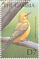 Western Yellow Wagtail Motacilla flava  2000 Birds of the tropics Sheet