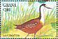 African Jacana Actophilornis africanus  1994 Birds of Ghana Sheet