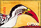 Northern Red-billed Hornbill Tockus erythrorhynchus  2007 Birds of Africa Sheet